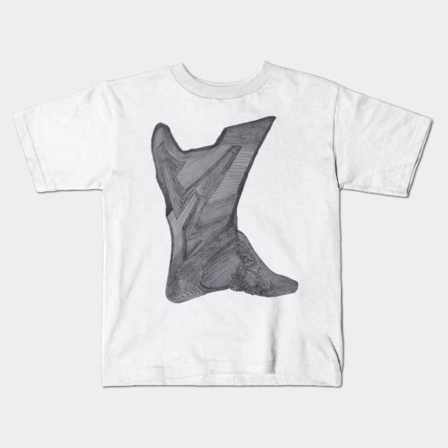 white beard Kids T-Shirt by hotienda